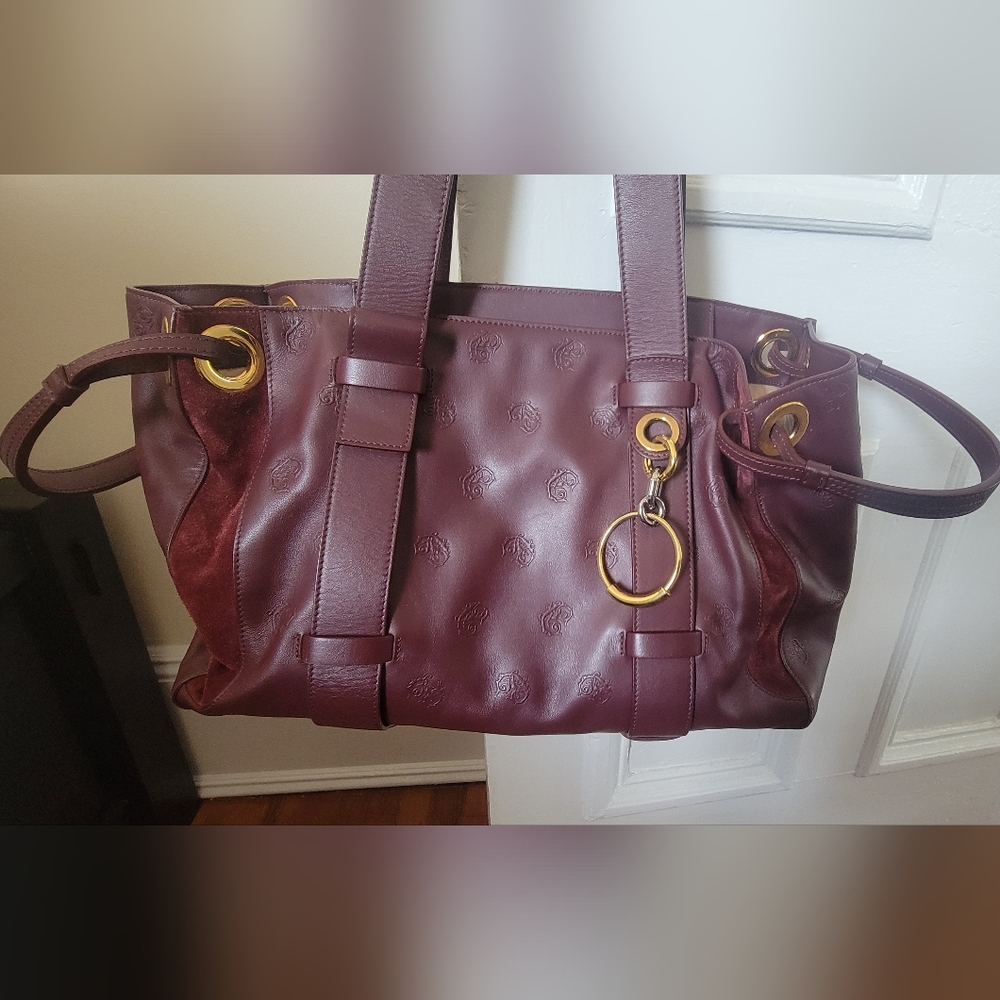 Slightly new Chloe burgundy shoulder bag
